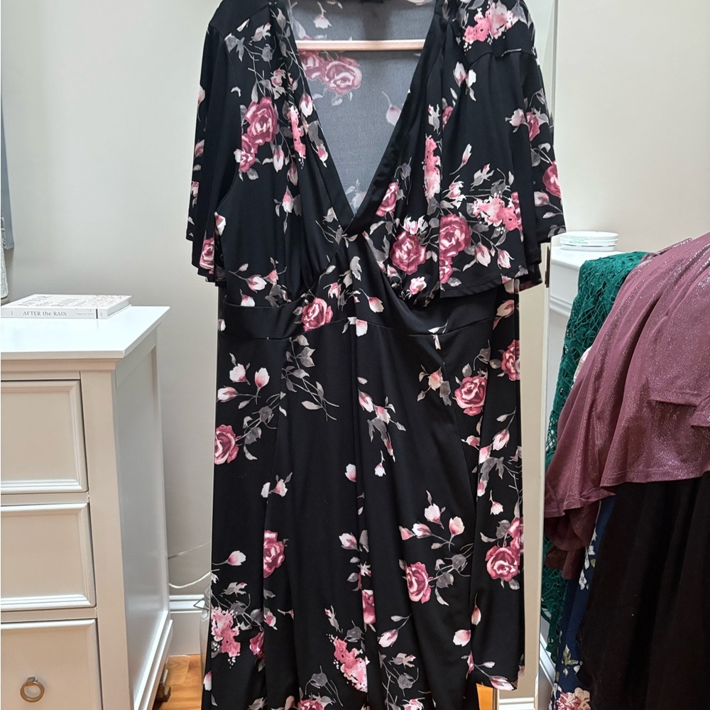 Floral V-Neck Dress